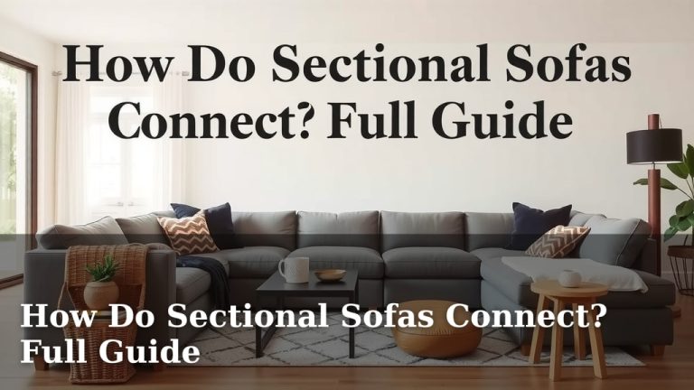 How Do Sectional Sofas Connect? Full Guide