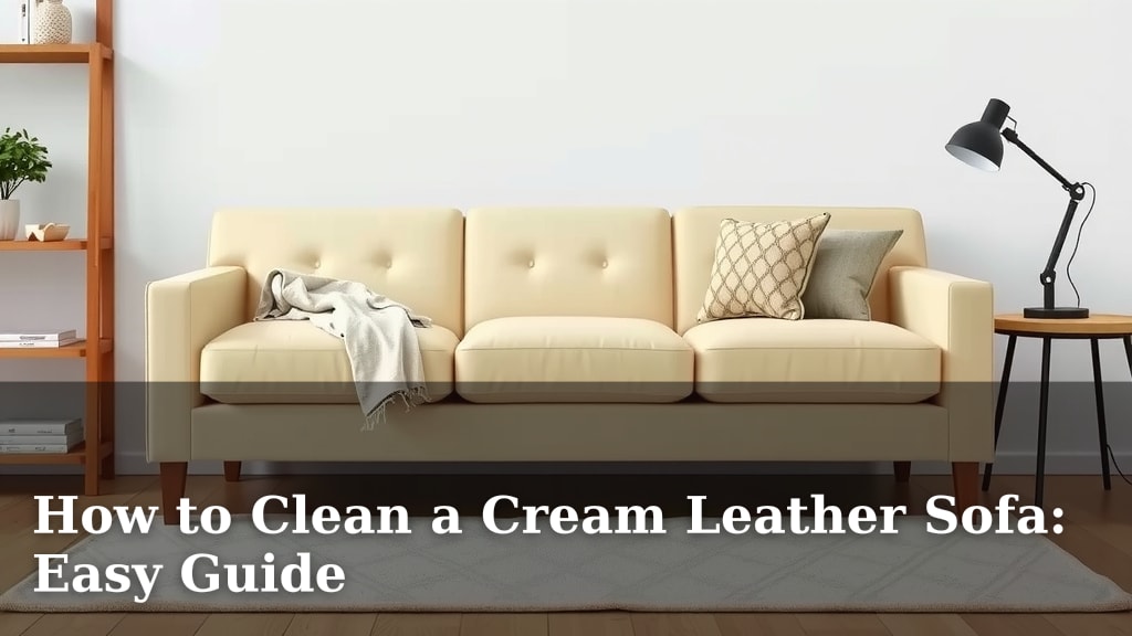 How to Clean a Cream Leather Sofa: Easy Guide