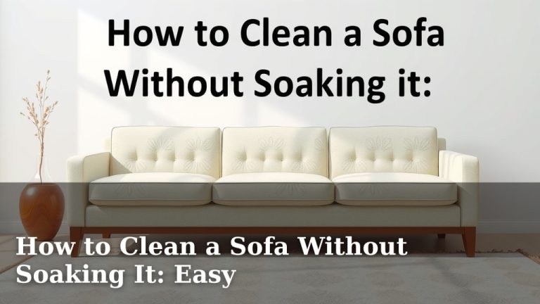 How to Clean a Sofa Without Soaking It: Easy