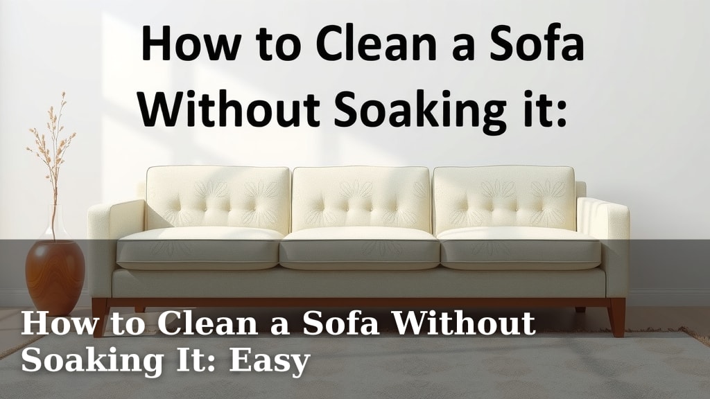 How to Clean a Sofa Without Soaking It: Easy