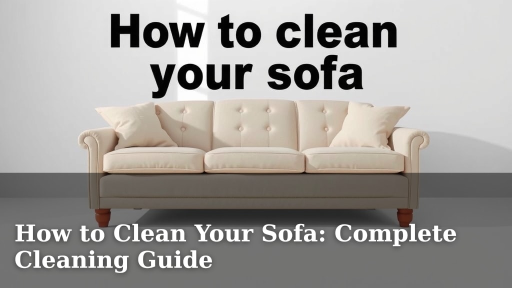 How to Clean Your Sofa: Complete Cleaning Guide