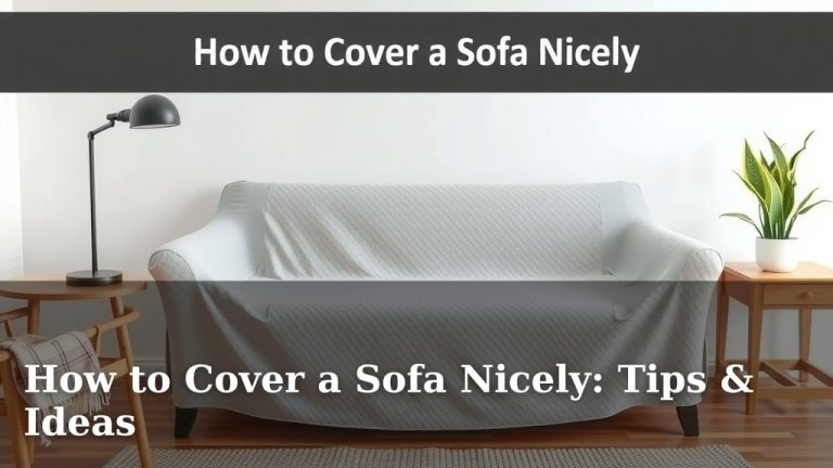 How to Cover a Sofa Nicely: Tips & Ideas