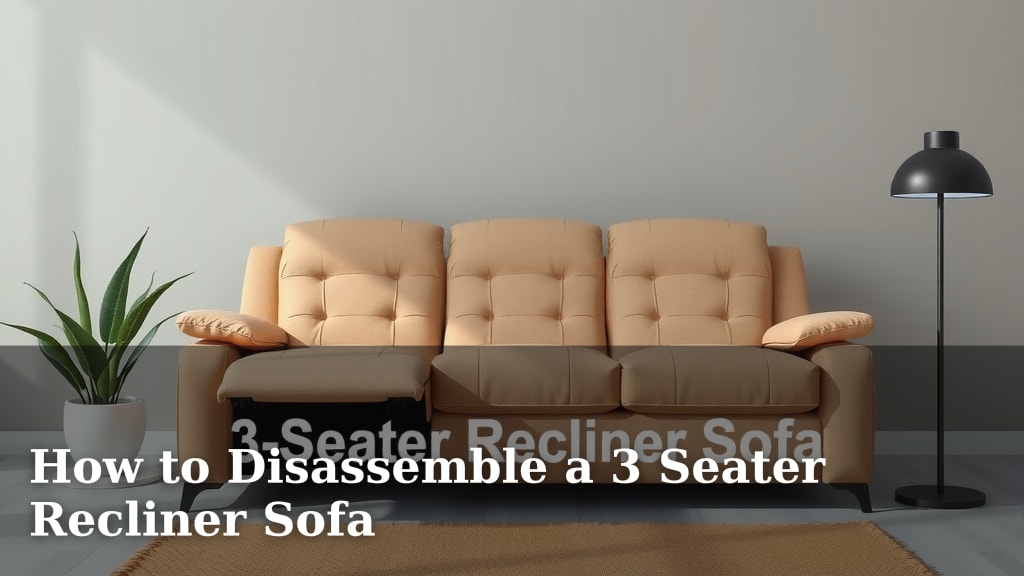 How to Disassemble a 3 Seater Recliner Sofa