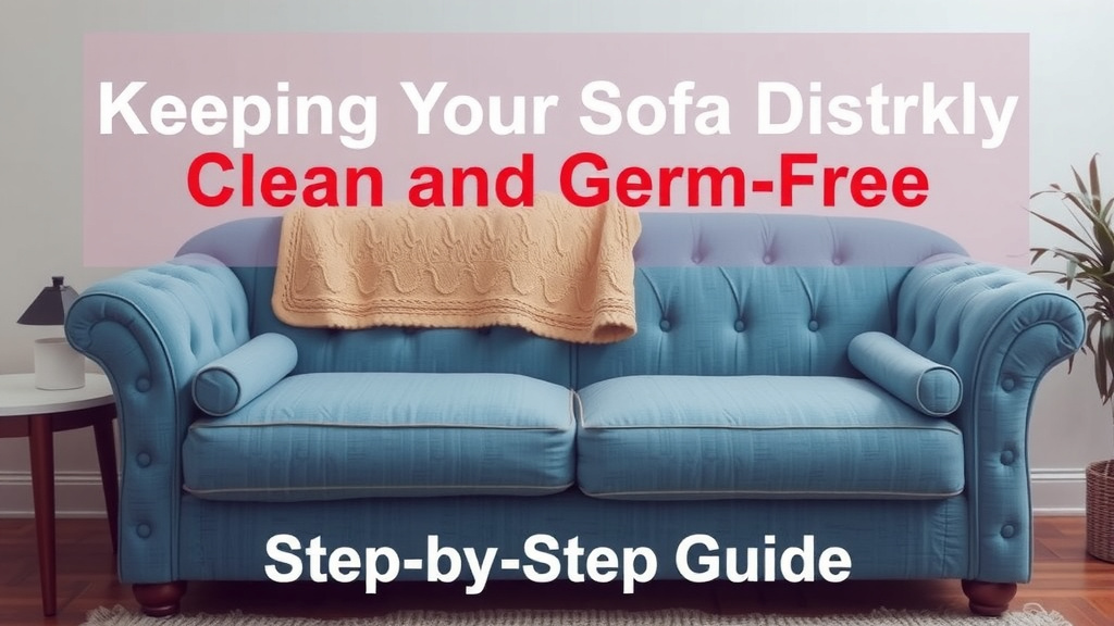 Keeping Your Sofa Sparkly Clean and Germ-Free