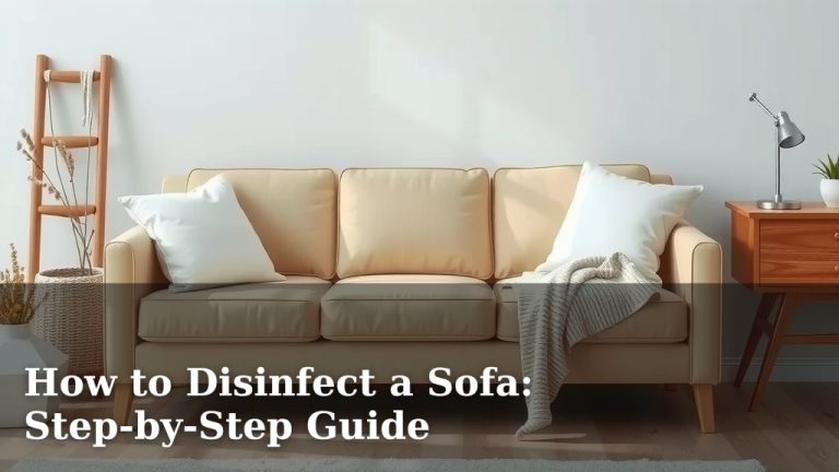 How to Disinfect a Sofa: Step-by-Step Guide