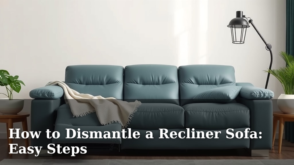 How to Dismantle a Recliner Sofa: Easy Steps