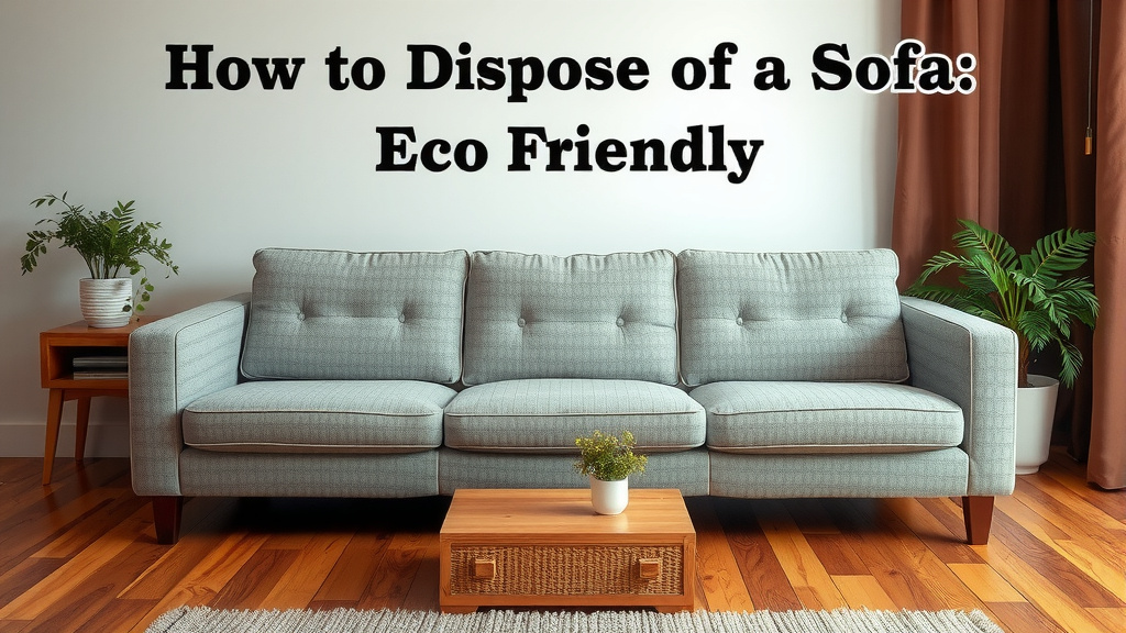 Your Guide to Eco-Friendly Sofa Disposal