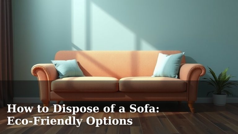 How to Dispose of a Sofa: Eco-Friendly Options