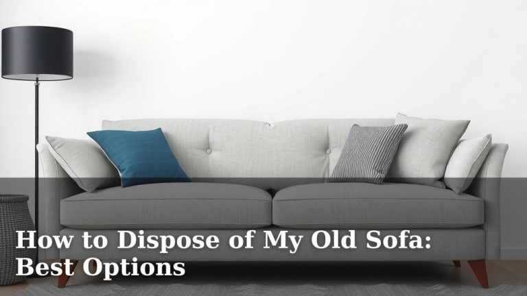 How to Dispose of My Old Sofa: Best Options