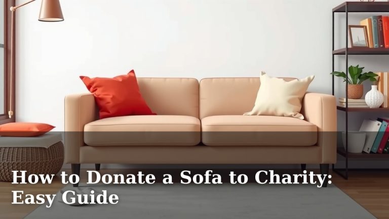 How to Donate a Sofa to Charity: Easy Guide