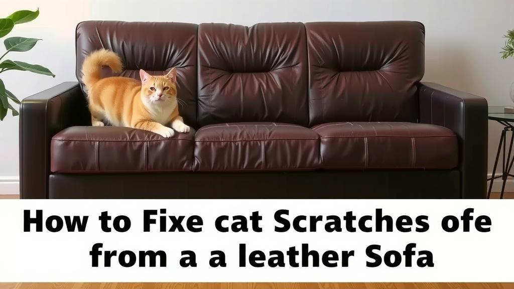 Repairing Your Leather Sofa From Cat Scratches