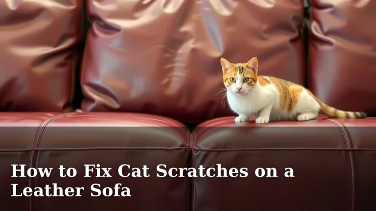 How to Fix Cat Scratches on a Leather Sofa