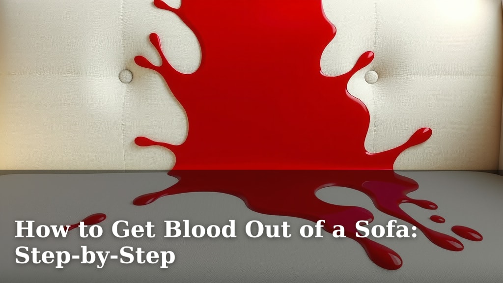 How to Get Blood Out of a Sofa: Step-by-Step
