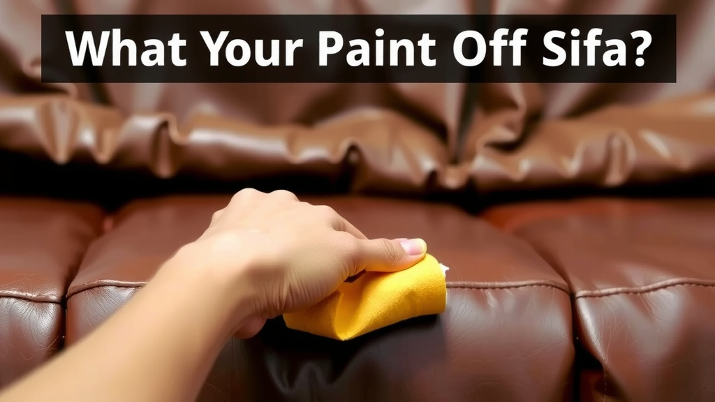 Removing Paint from Your Leather Furniture