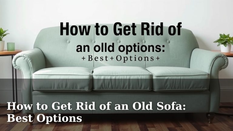 How to Get Rid of an Old Sofa: Best Options
