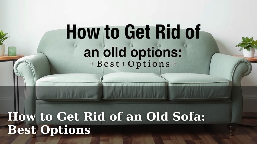 How to Get Rid of an Old Sofa: Best Options