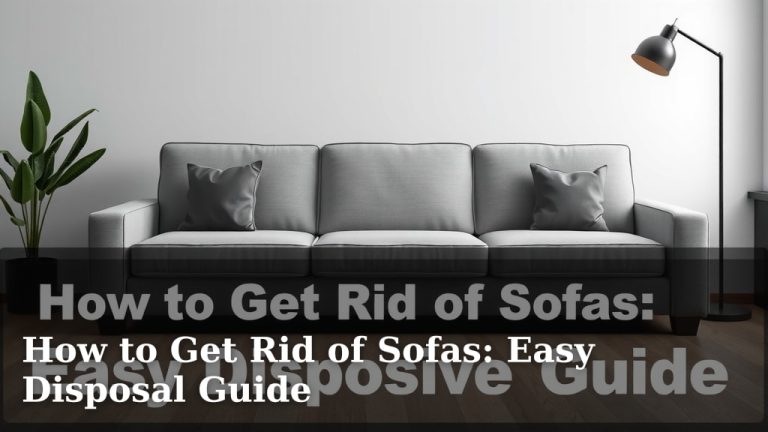 How to Get Rid of Sofas: Easy Disposal Guide