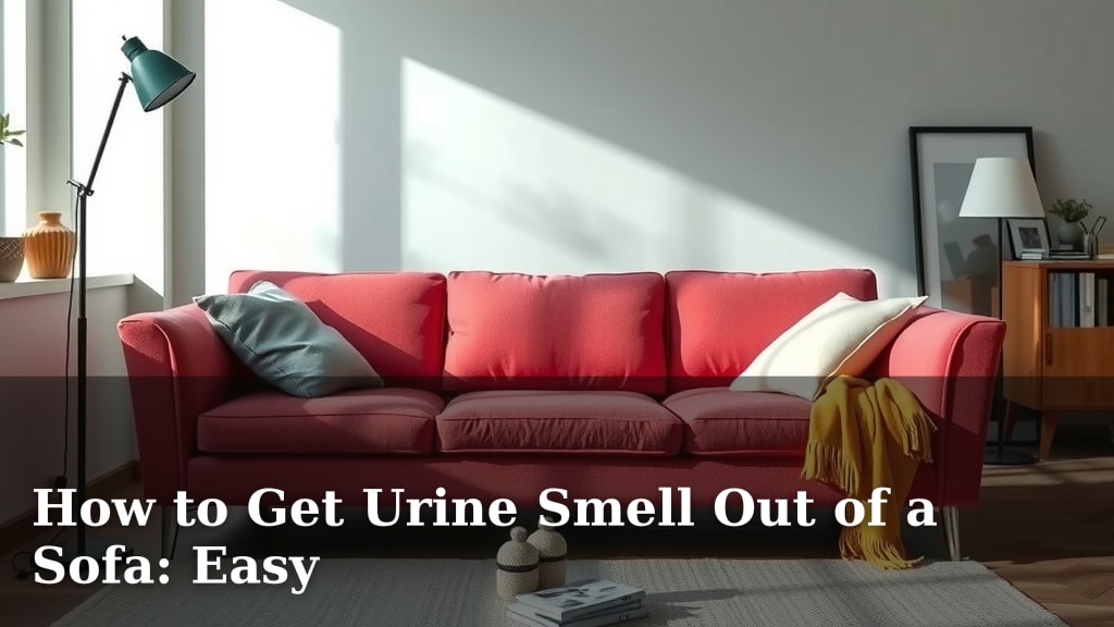 How to Get Urine Smell Out of a Sofa: Easy