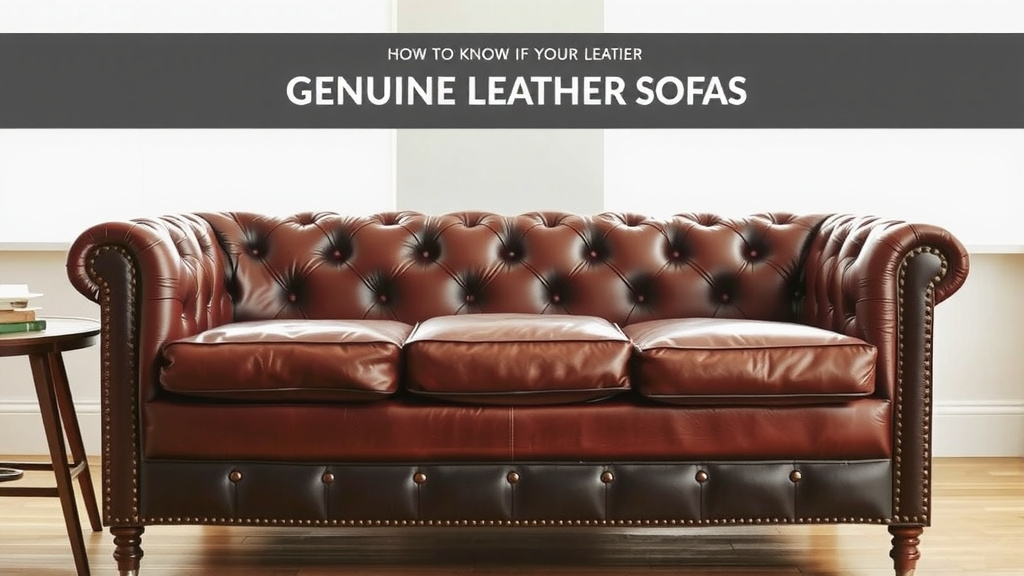Spotting Genuine Leather Sofas