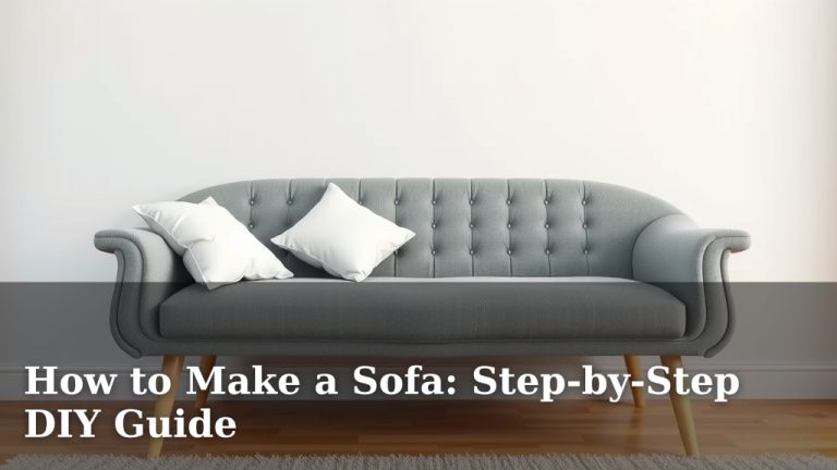 How to Make a Sofa: Step-by-Step DIY Guide