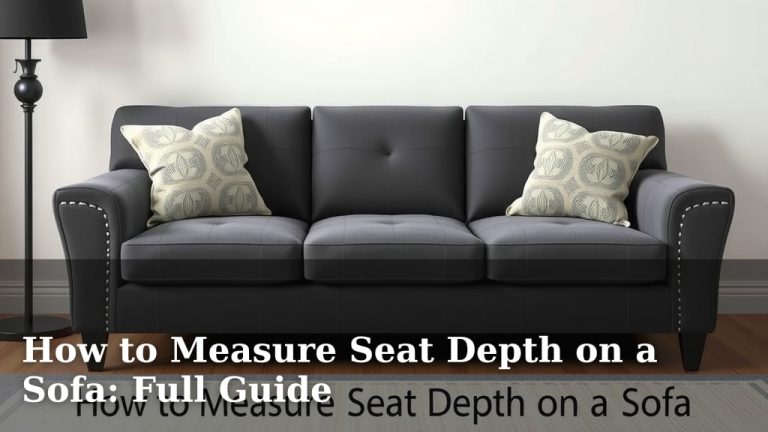 How to Measure Seat Depth on a Sofa: Full Guide