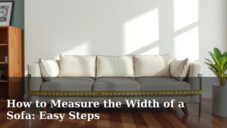 How to Measure the Width of a Sofa: Easy Steps