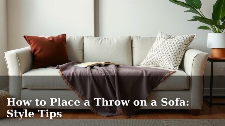 How to Place a Throw on a Sofa: Style Tips