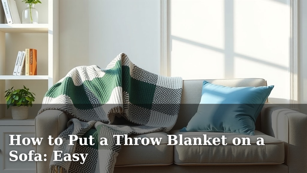 How to Put a Throw Blanket on a Sofa: Easy