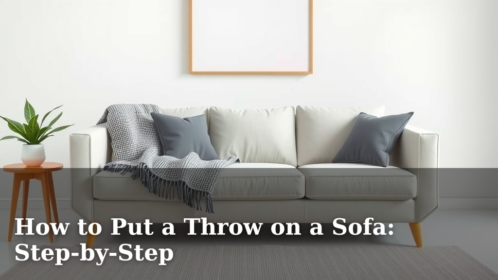 How to Put a Throw on a Sofa: Step-by-Step