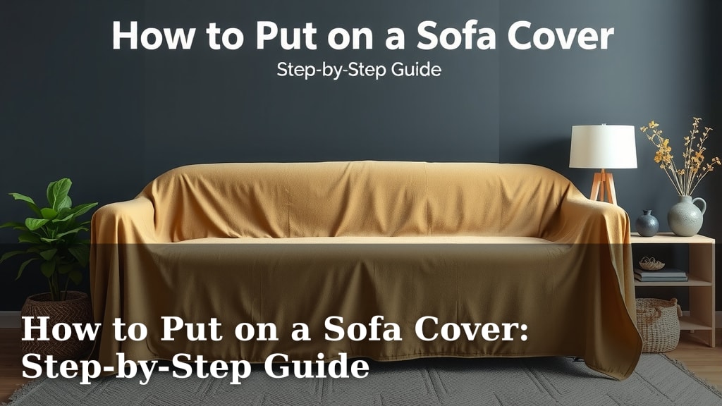 How to Put on a Sofa Cover: Step-by-Step Guide