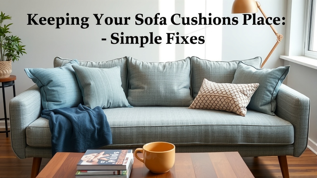 Keeping Your Sofa Cushions in Place: Simple Fixes