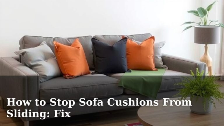 How to Stop Sofa Cushions From Sliding: Fix