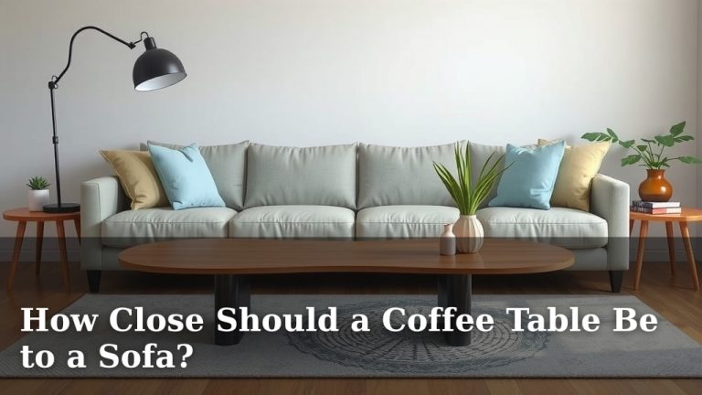 How Close Should a Coffee Table Be to a Sofa?