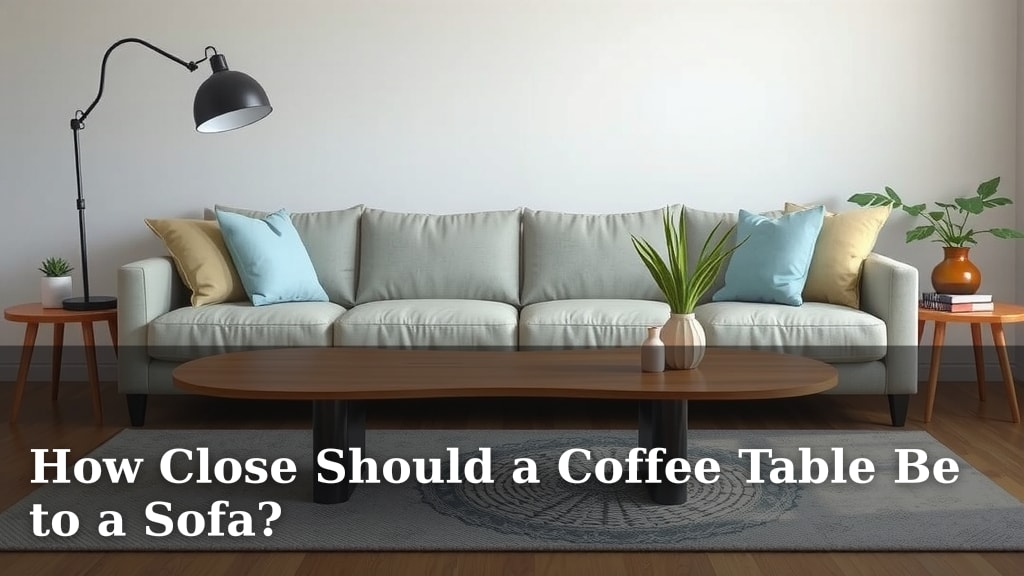 How Close Should a Coffee Table Be to a Sofa?
