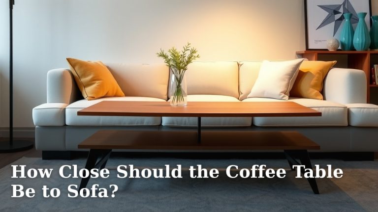 How Close Should the Coffee Table Be to Sofa?