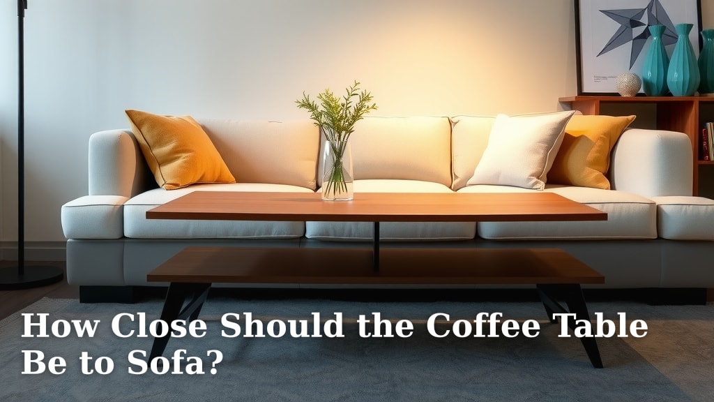 How Close Should the Coffee Table Be to Sofa?