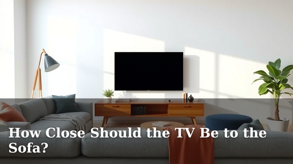 How Close Should the TV Be to the Sofa?