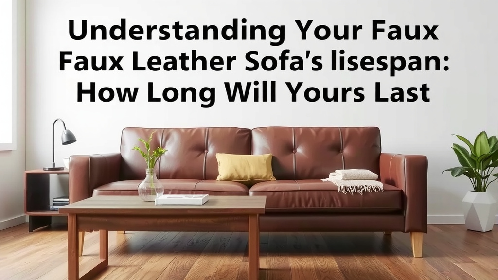 Understanding Your Faux Leather Sofa's Lifespan