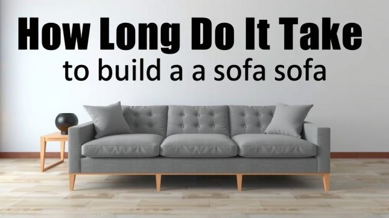 How Long Does It Take to Build a Sofa