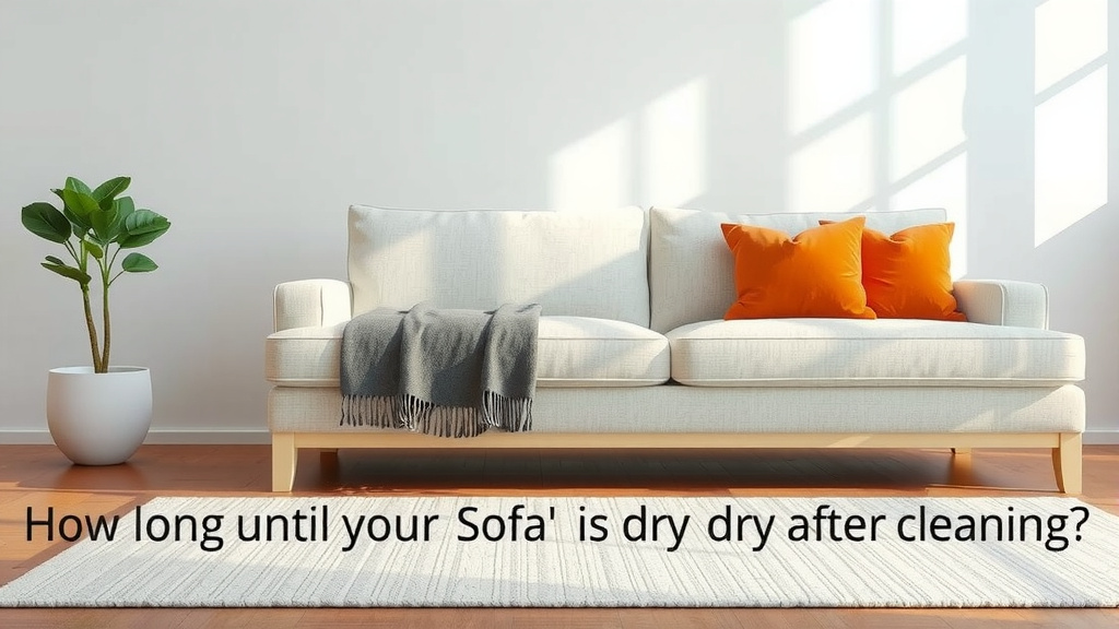 Understanding Your Sofa's Drying Time After Cleaning
