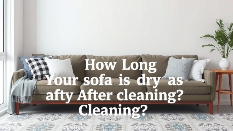 How Long Until Your Sofa is Dry After Cleaning?