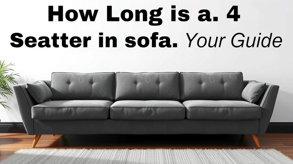 Understanding 4-Seater Sofa Dimensions