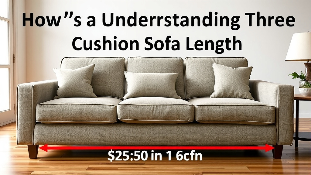 Understanding Your Three-Cushion Sofa's Dimensions