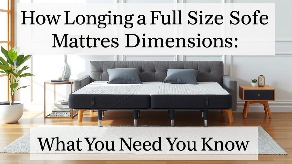 Understanding Sleeper Sofa Mattress Dimensions