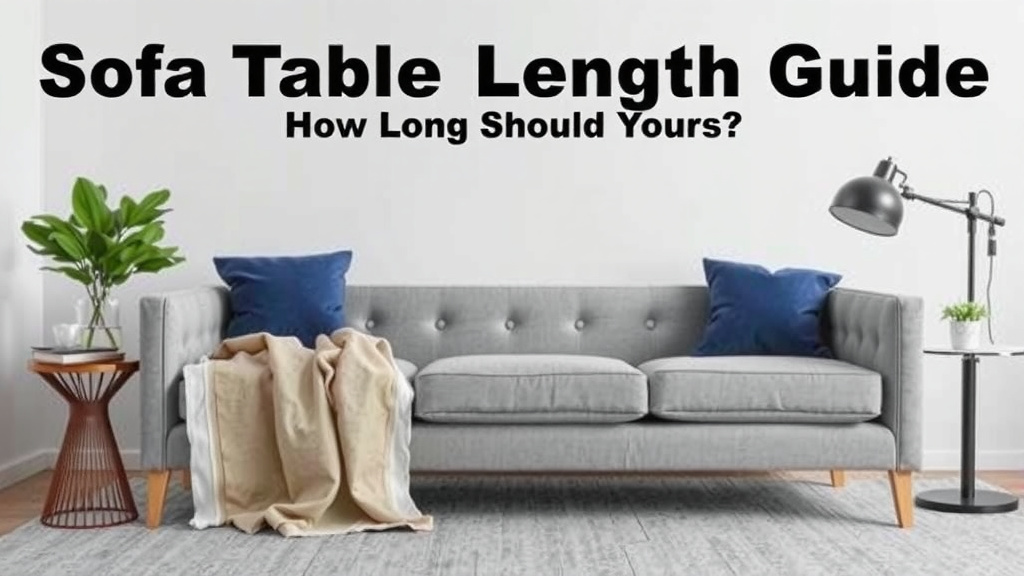 Choosing the Ideal Sofa Table Length