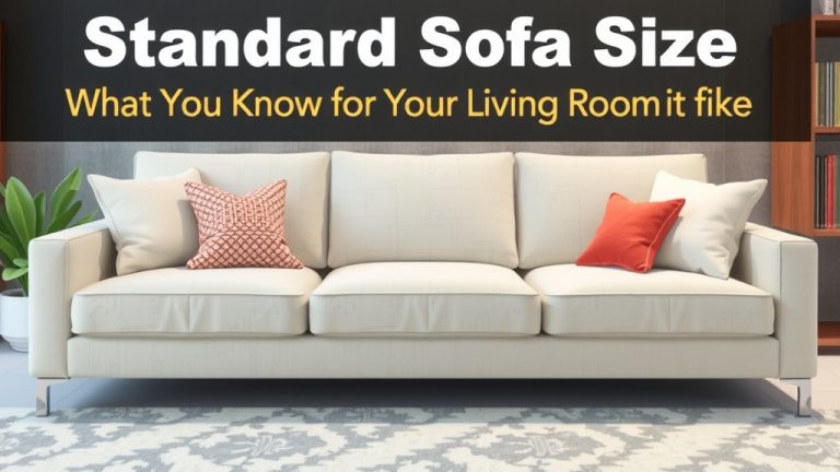 Standard Sofa Size What to Know for Your Living Room