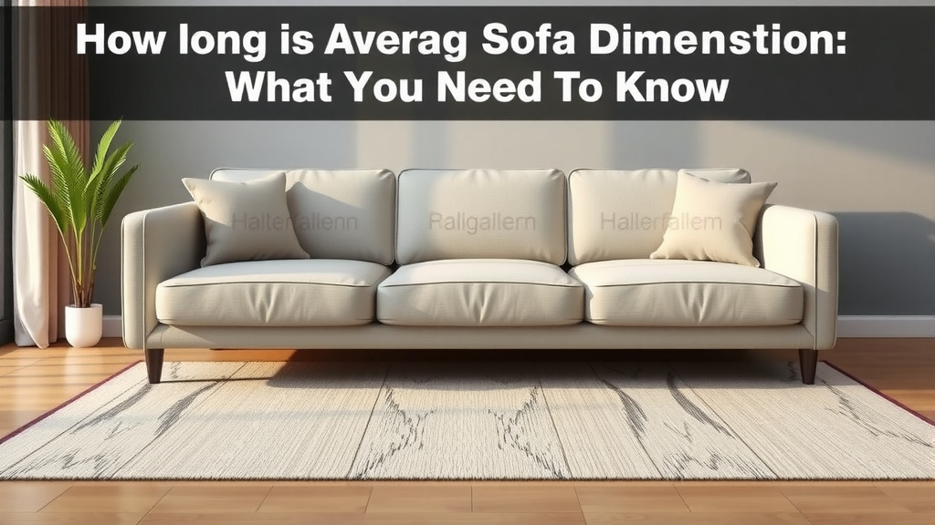 Understanding Standard Sofa Dimensions