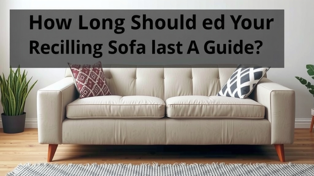How Long Should Your Reclining Sofa Last? A Guide