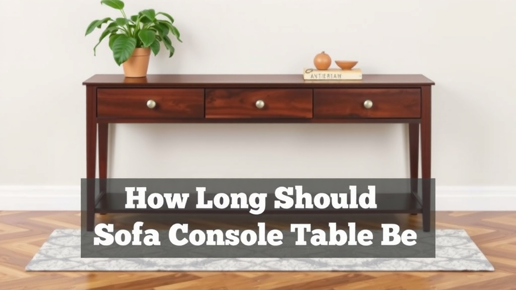 How Long Should Your Sofa Console Table Be