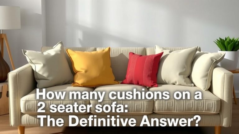 How Many Cushions on a 2 Seater Sofa: The Definitive Answer